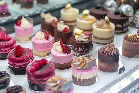 Chic bakery offering luxurious confectionery each item a testament to detailed culinary skills and creativity