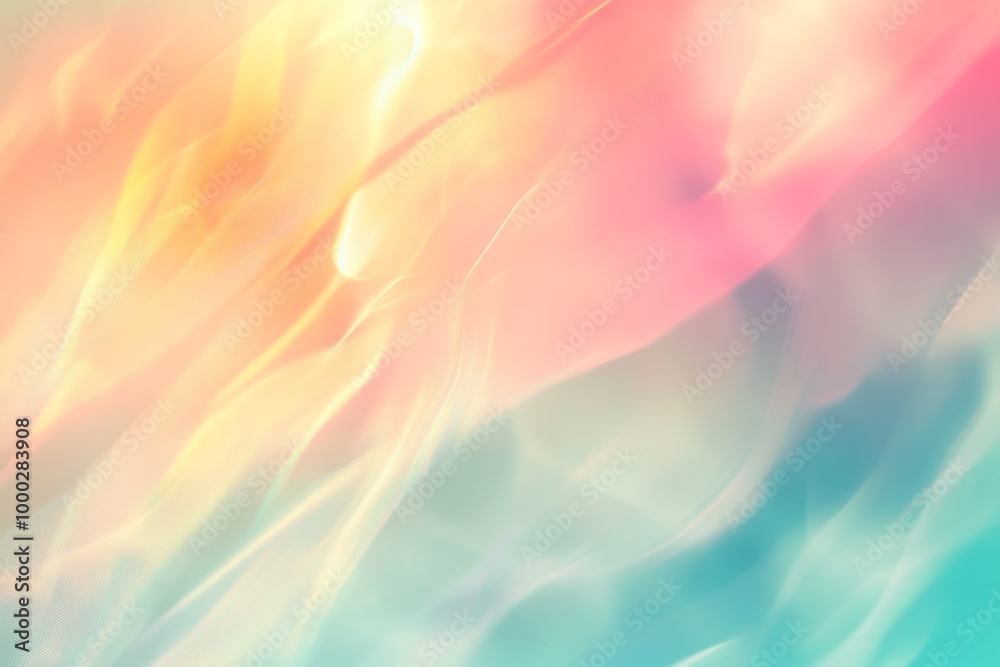 Poster Soft blurred light background with pastel colors, abstract, no objects