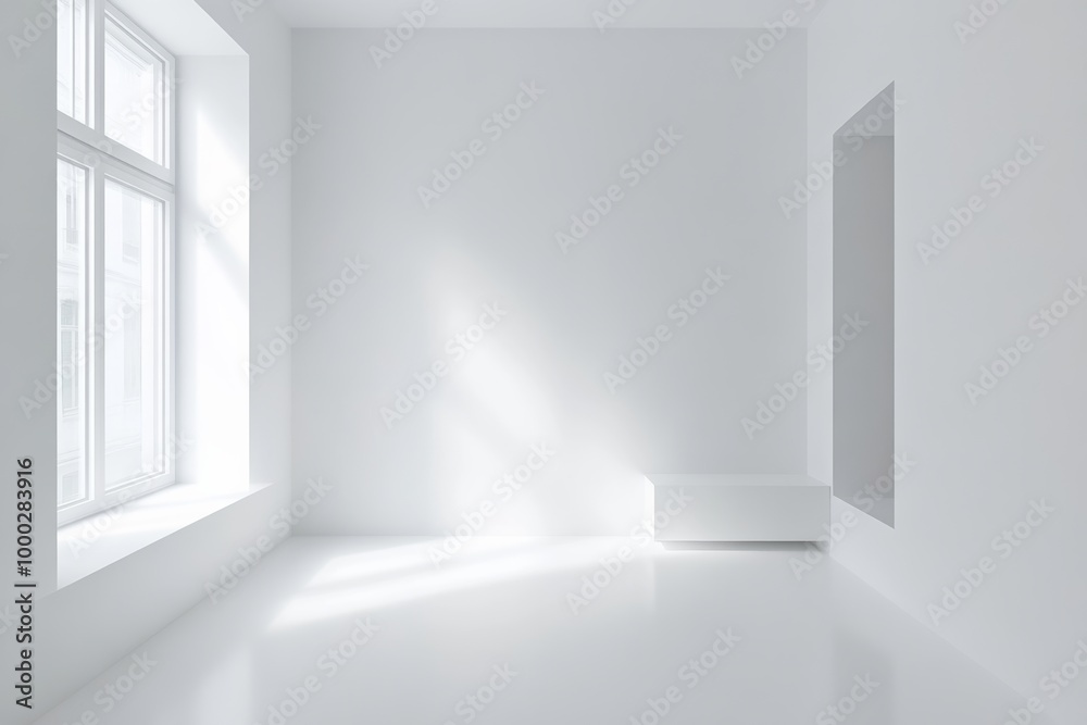 Poster solid white background, clean and simple, no objects