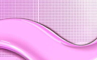 The gradient texture background is composed of dots in pink, halftones, and retro themes.