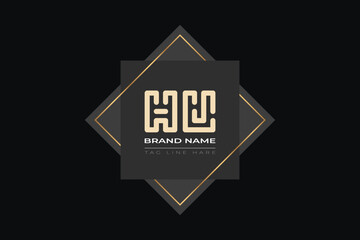 Abstract letter HU logo. This logo incorporate in the creative way.
