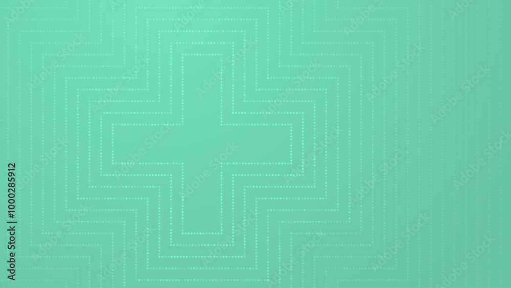 Poster Healthcare Medical Plus Pattern. Blue Mathematical Plus Symbol Pattern. Math Design Elements Background. Medical Tech Background. Vector Illustration.