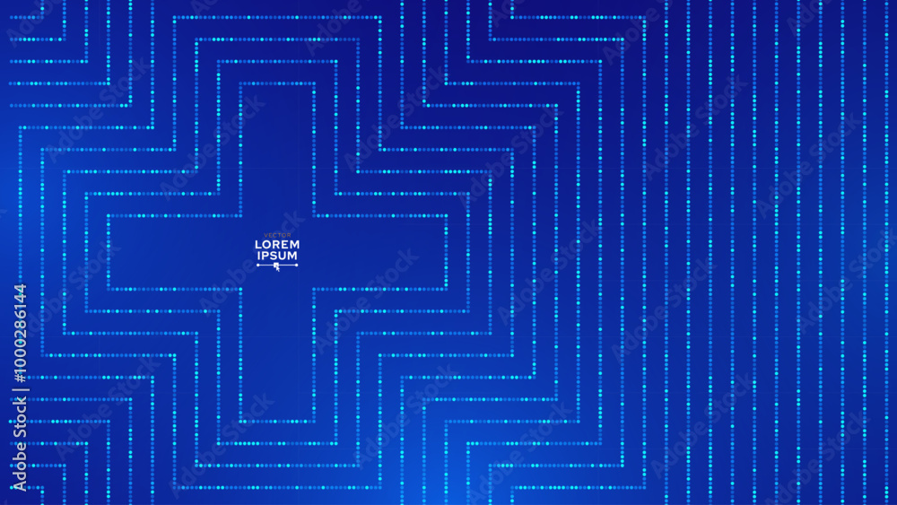 Poster healthcare medical plus pattern. blue mathematical plus symbols pattern. math design elements backgr