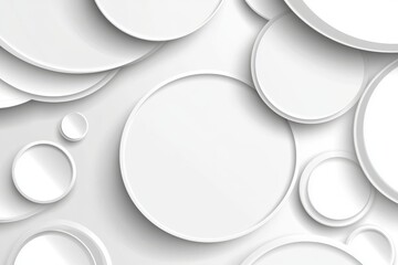 Paper circle design with silver background texture.