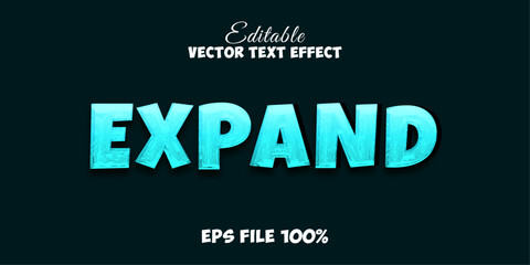 Expand text style effect