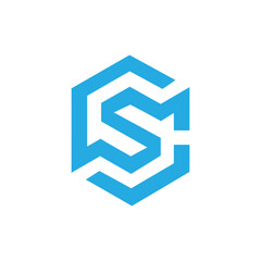 initial sc letter logo design vector template for business and monogram