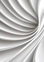 Fototapeta premium Paper Cut style 3D Vertical A4 banner curved shapes with gradients, blank space, abstract geometric lines pattern background art illustration for cover, book, poster, flyer designs