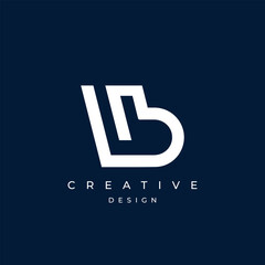 Minimalist Letter LB Logo Design , LB Icon