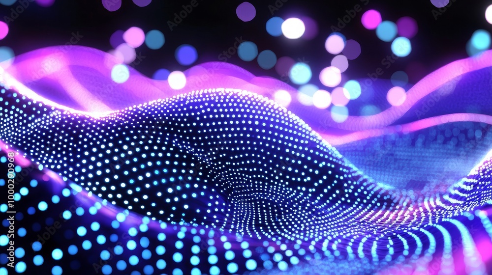 Poster background for abstract technology. stock image. background for big data visualization. bsp renderin