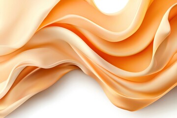 Obraz premium Amazing gold orange modern flowing waves. Abstract art background, illustration concept for wallpaper.