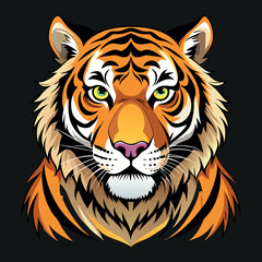 Tiger vector image illustration and artwork