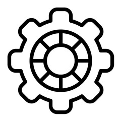 Obraz premium Settings vector icon style