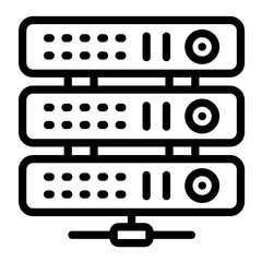 Server vector icon style