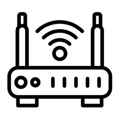 Router vector icon style