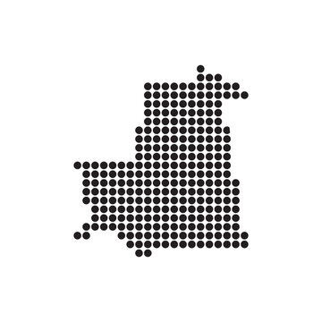 recommend clip art: Mauritania Map Illustration Icon