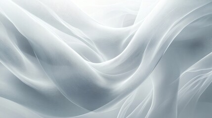 Obraz premium Soft Flowing White Fabric