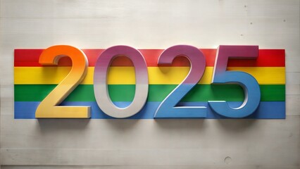 New Year 2025, LGBT background