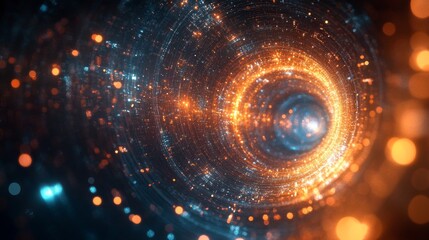Futuristic Digital Vortex
