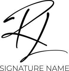 RL signature logo vector
