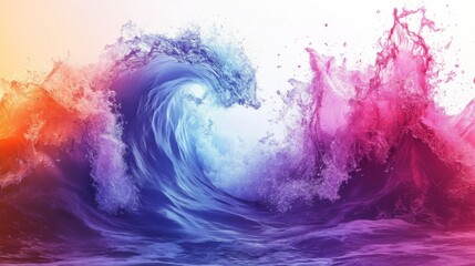 Colorful Ocean Wave,
wave
