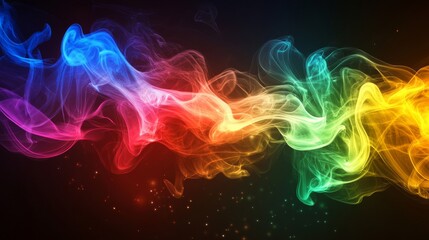 Obraz premium Colorful Abstract Smoke Background