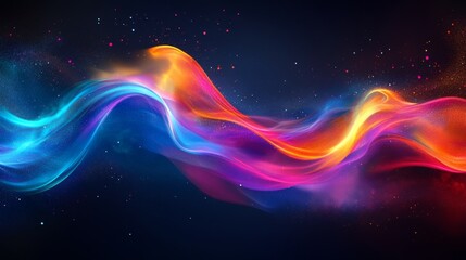 Obraz premium Colorful Wave of Light