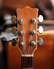 close up of guitar