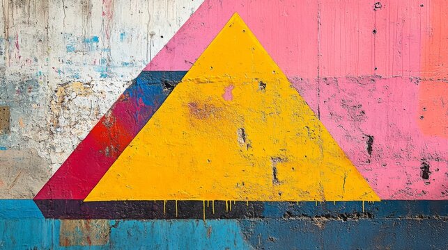 Abstract Geometric Graffiti Art