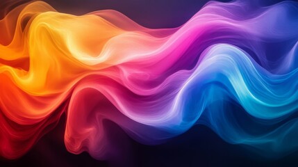 Fototapeta premium Vibrant Abstract Colorful Wave