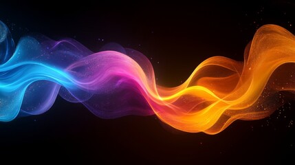 Obraz premium Colorful Abstract Wave Background