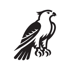 High-Quality Goshawk Silhouette Vectors - Perfect for Graphic Design Projects