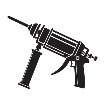 black drill tool isolated on white clip art preview