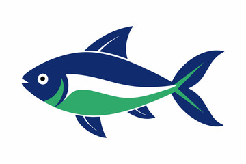 Obraz premium Tetra fish vector illustration on a white background