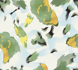 Obraz premium Seamless pattern drawing of women. Trendy abstract pattern. Modern template for design. 