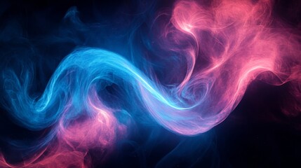 Abstract Colorful Smoke Artwork