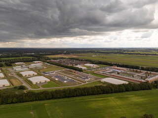 Largest Asylum Seeker Facility in the Netherlands: Ter Apel Aerial View