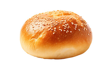 Tasty fresh bun isolated on transparent background