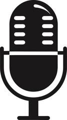 microphone icon silhouette - Transparent Background Clipar