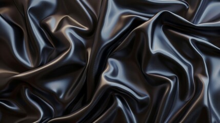 Obraz premium Elegant Black Satin Fabric Texture Background