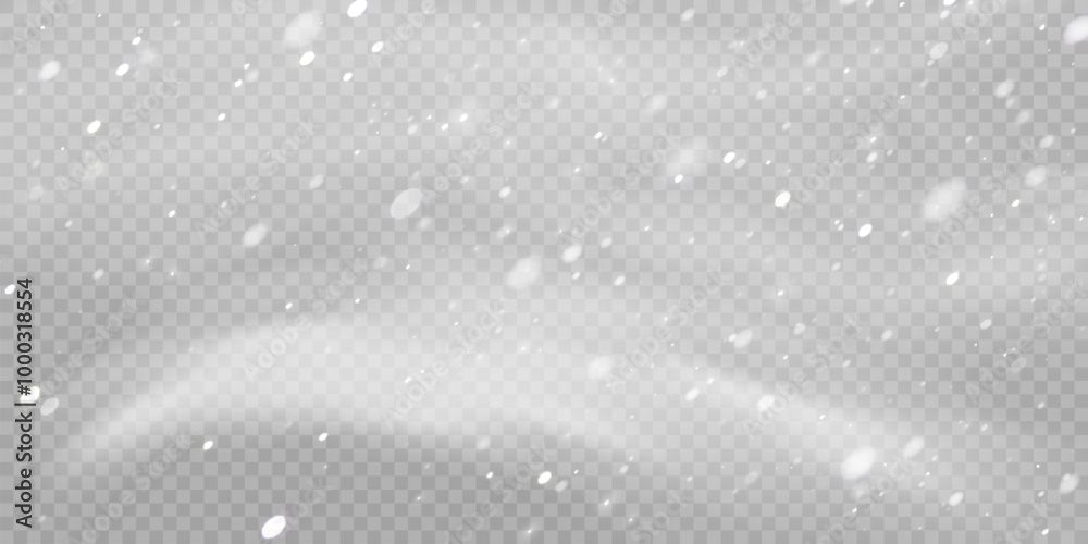 Poster vector texture cold winter wind with snow. on a transparent background. christmas effect of cold sno