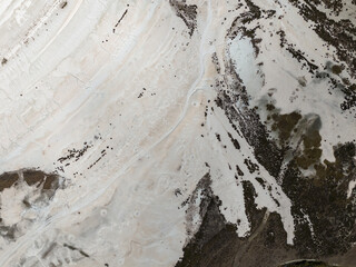 Beautiful Salda Lake with White Sandy Shores Seen from Above. Aerial Drone Photo