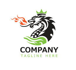 Powerful dragon logo