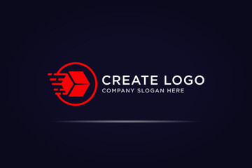 express delivery logo use fly box concept