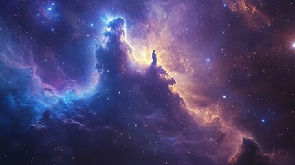 Fototapeta premium Mystic Cosmic Cloudscape