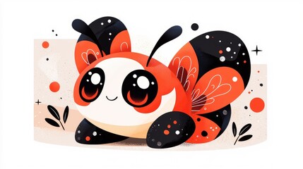 Fototapeta premium Orange and Black Sports Car on a Race Track