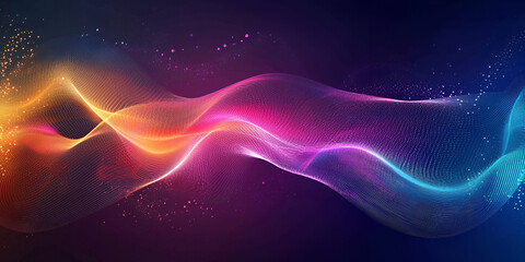 Fototapeta premium Fluid Color Waves Abstract Art