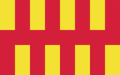 Flag of Northumberland, a county of England. Accurate proportion and official colors.