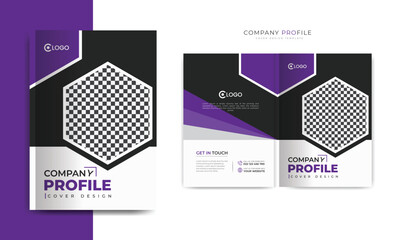 Company Profile Template or Brochure Cover Design and Annual Report