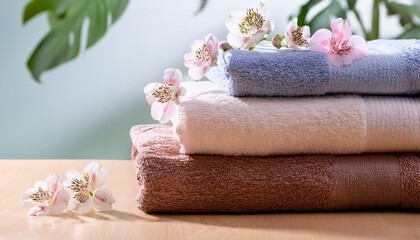 towels stacked on top of each other