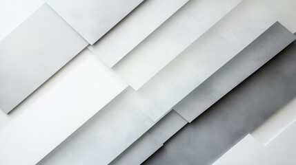 Obraz premium Abstract Geometric White and Gray Background
